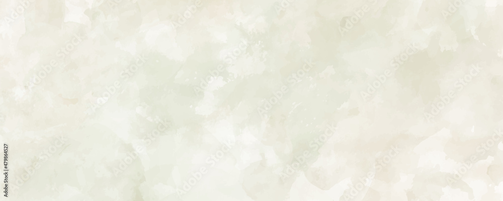 Fototapeta premium Vector watercolor art background. Old paper. Beige watercolour texture for cards or banner. Pastel color watercolour banner. Stucco. Wall. Brushstrokes and splashes. Painted template for design. 