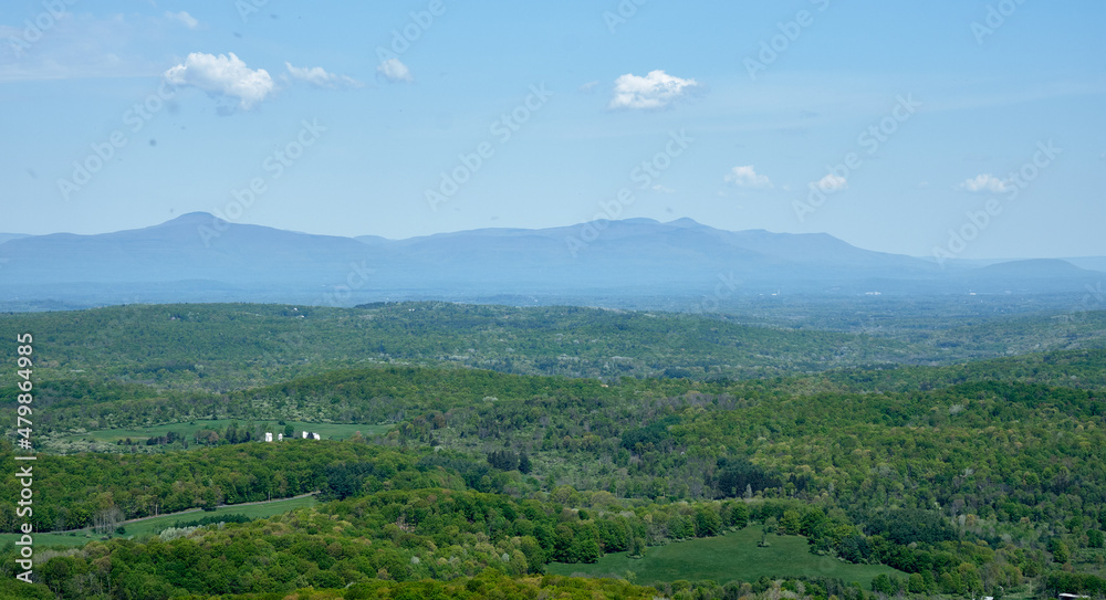View of the Catskill mountains from Stissing Mountain fire tower, Pine Plains, NY View of the Catskill mountains from Stissing Mountain fire tower, Pine Plains, NY