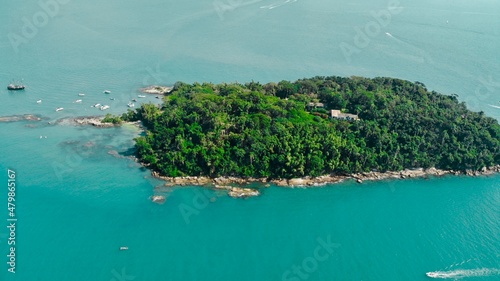 aerial view of the island © william