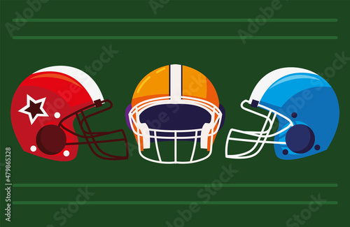 american football helmets