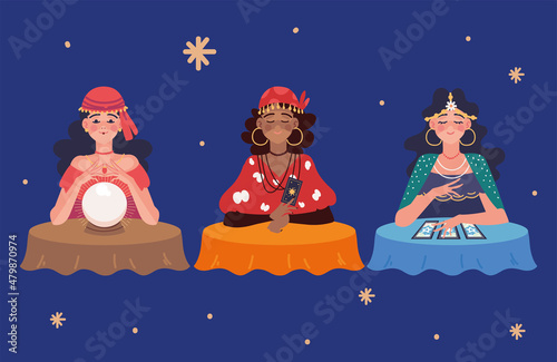 mystic women fortune tellers photo