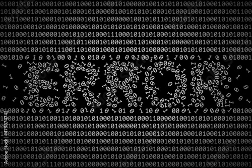 ERROR word composed from 0 and 1 digits among ordered binary code