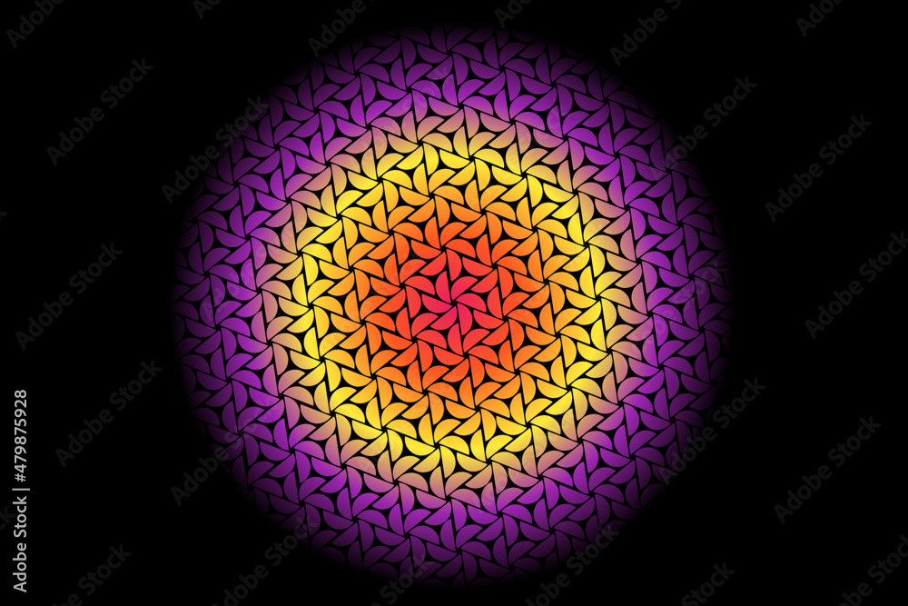 colourful gradient circle pattern of traditional batik ethnic for wallpaper background ads sticker or clothing colourful gradient circle pattern of traditional batik ethnic for wallpaper background ads sticker or clothing
