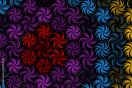 Beautiful colour PATTERN design  OF batik ethnic traditional flower floral   illustration for wallpaper background ads or presentation template