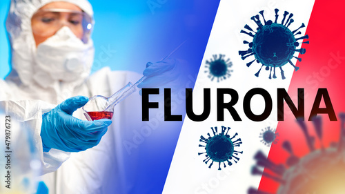 Flurona strain Covid-19. Fr...