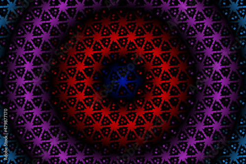 colourful  gradient circle pattern of traditional batik ethnic  for wallpaper background ads sticker or clothing