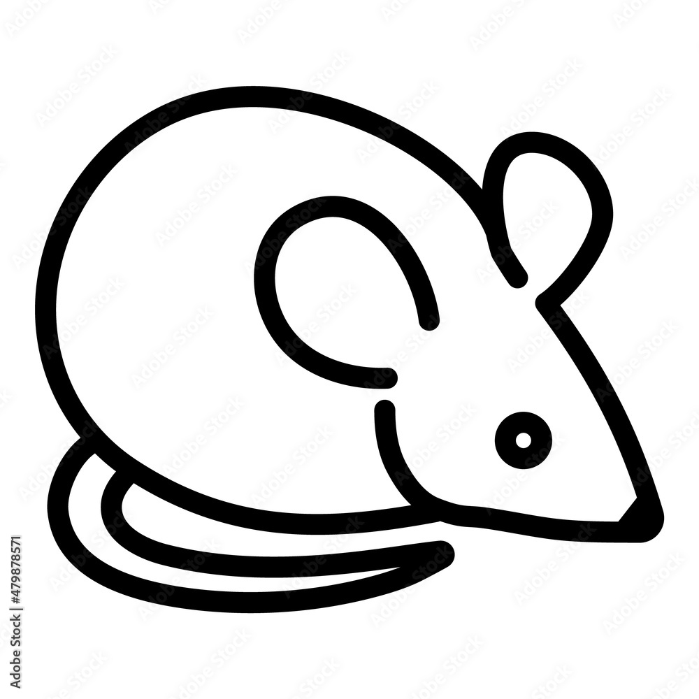 Mice Flat Icon Isolated On White Background Mice Flat Icon Isolated On White Background