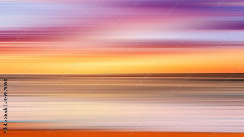 Autumn Ocean with Abstract Colors Autumn Ocean with Abstract Colors