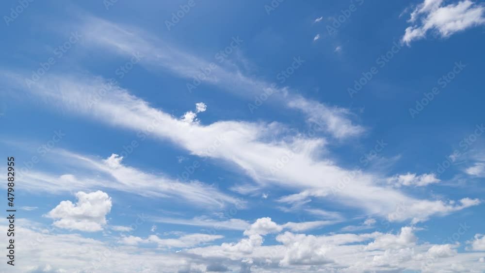 Time lapse, Panoramic view of clear blue sky and clouds, clouds with background. Time lapse, Panoramic view of clear blue sky and clouds, clouds with background.