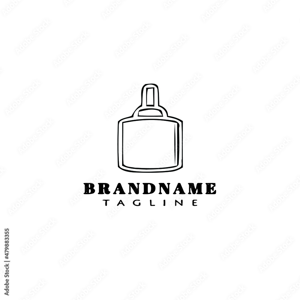 Fototapeta premium spray bottle logo cartoon icon design template vector illustration
