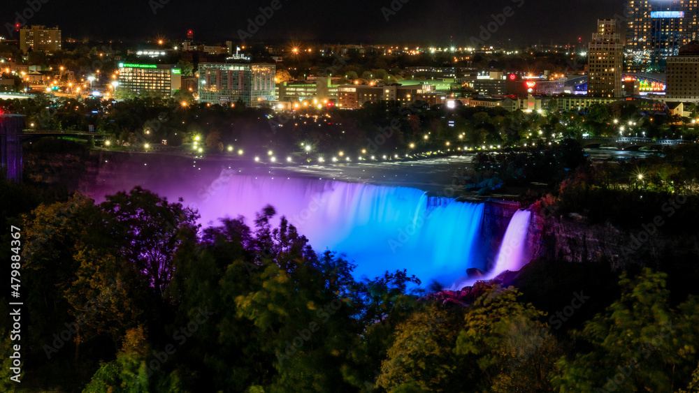 Fototapeta premium Niagara Fall City Lights