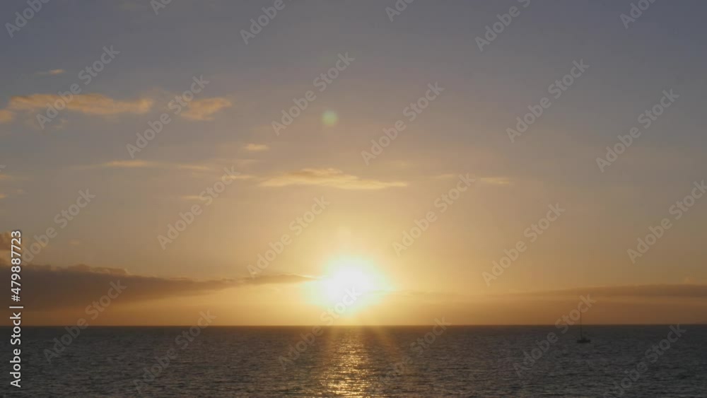 Open shot from Canary Islands showing the sunset and many boats. Fast video speed. Open shot from Canary Islands showing the sunset and many boats. Fast video speed.