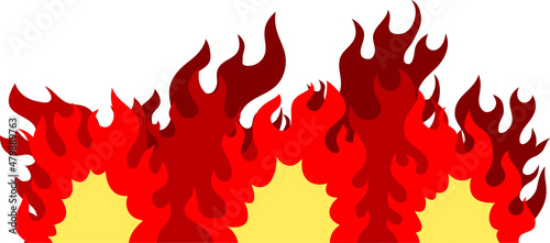 広範囲に渡って炎上する炎  エスカレーター 大火事