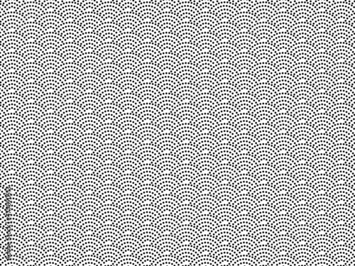 鮫小紋青海波　シームレスな和柄の背景のベクターイラスト