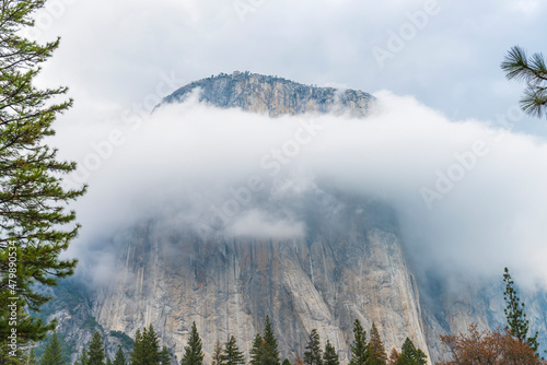 El capitan granite rock Yosemite National park California usa.