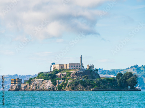 Foto Alcatraz Island  at sunny day,  san francisco,California,usa.