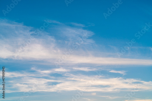 blue sky with white clouds for background.