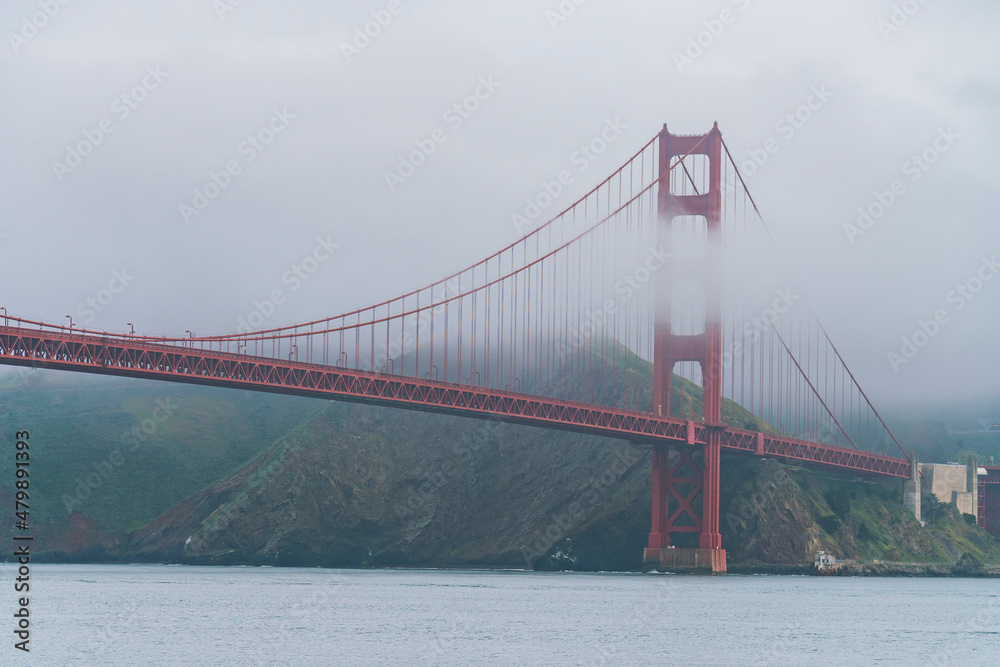 The Golden Gate bridge in the morning, San Francisco, California.