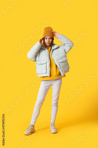 Pretty young woman in styli...