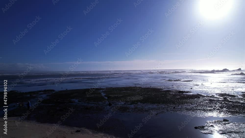 Pan right across Pillar Point Mavericks Beach. Tide pools, waves, and rock formations. 23.976 FPS. Pan right across Pillar Point Mavericks Beach. Tide pools, waves, and rock formations. 23.976 FPS.