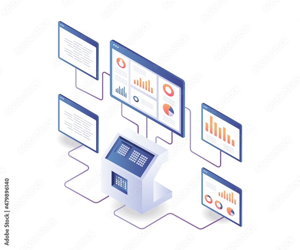 Server data security analysis monitor button Server data security analysis monitor button