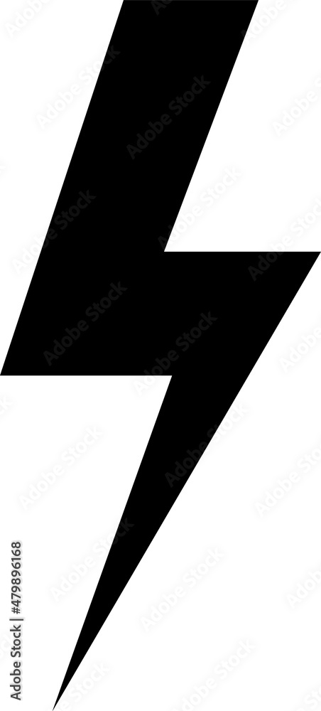 lightning bolt icon of glyph style design vector template.eps lightning bolt icon of glyph style design vector template.eps