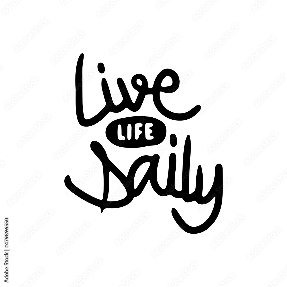 hand drawn lettering inspirational and motivational quote