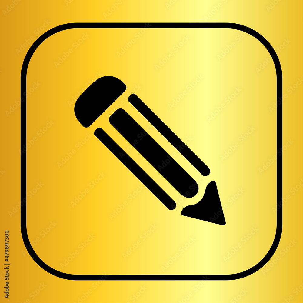flat pencil Illustration icon vector flat pencil Illustration icon vector
