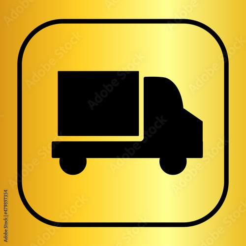 cargo truck Illustration icon vector