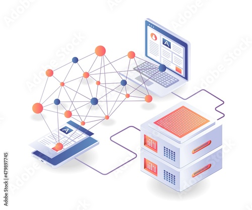 Computer network and smartphone server