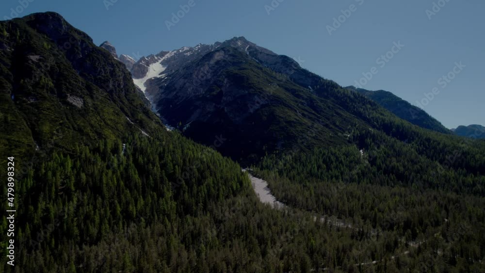 4K drone view of Italian Alps, Dolomites, Italy Europe. Beautiful nature scenery and scenic travel destination. 4K drone view of Italian Alps, Dolomites, Italy Europe. Beautiful nature scenery and scenic travel destination.