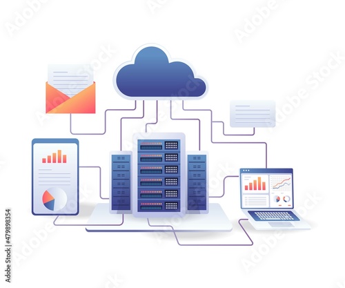 Analyst data server computer network