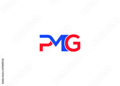 pmg letter Logo Design with Creative Modern vector icon template