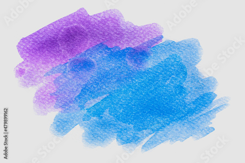 Abstract Hand painted Watercolor wet on white paper. texture for creative wallpaper or design art work. Background for add text message. Pastel colors