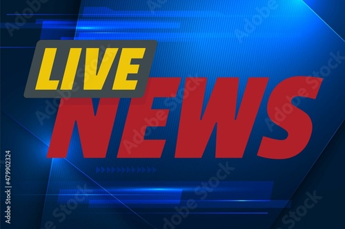 Breaking news background banner for broadcasting