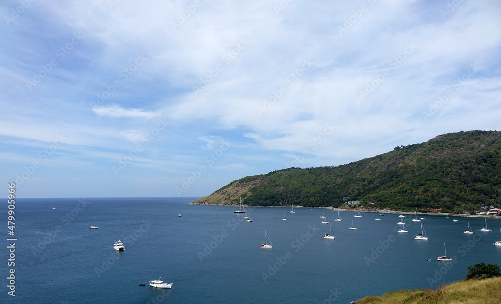 Windmill Viewpoint is located between Ya Nui and Nai Harn beaches in south Phuket, nearby Phromthep Cape