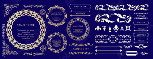 バレンタインデーのフレームデザイン。豪華でエレガントな装飾。アンティーク。ビンテージ。ゴージャス。エレガンス。