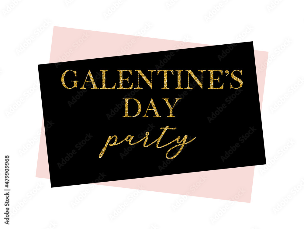Galentine's day party vector banner Galentine's day party vector banner