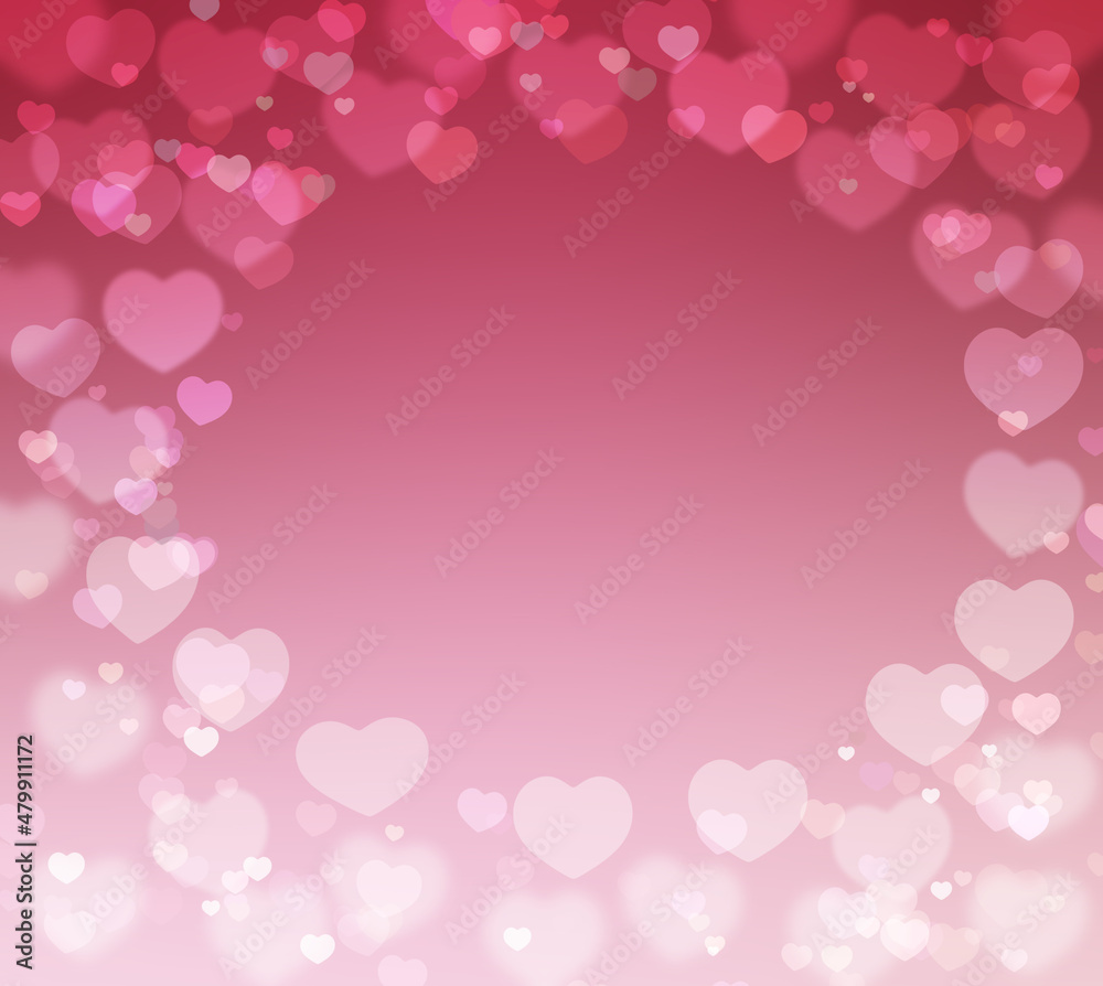 pink abstract heart shape background for valentine and Christmas.