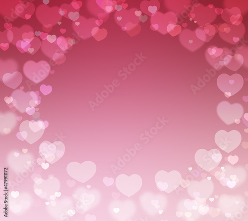 pink abstract heart shape background for valentine and Christmas.