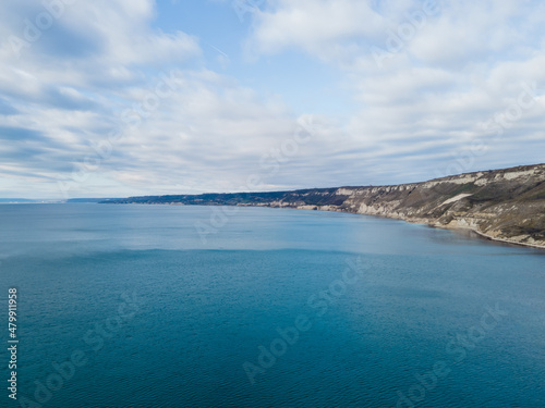 Aerial seascape view from the sea