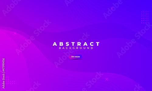 Abstract modern background with gradient color. Purple gradient with dynamic line and shape	