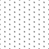 Square seamless background pattern from geometric shapes. The pattern is evenly filled with black goal symbols. Vector illustration on white background