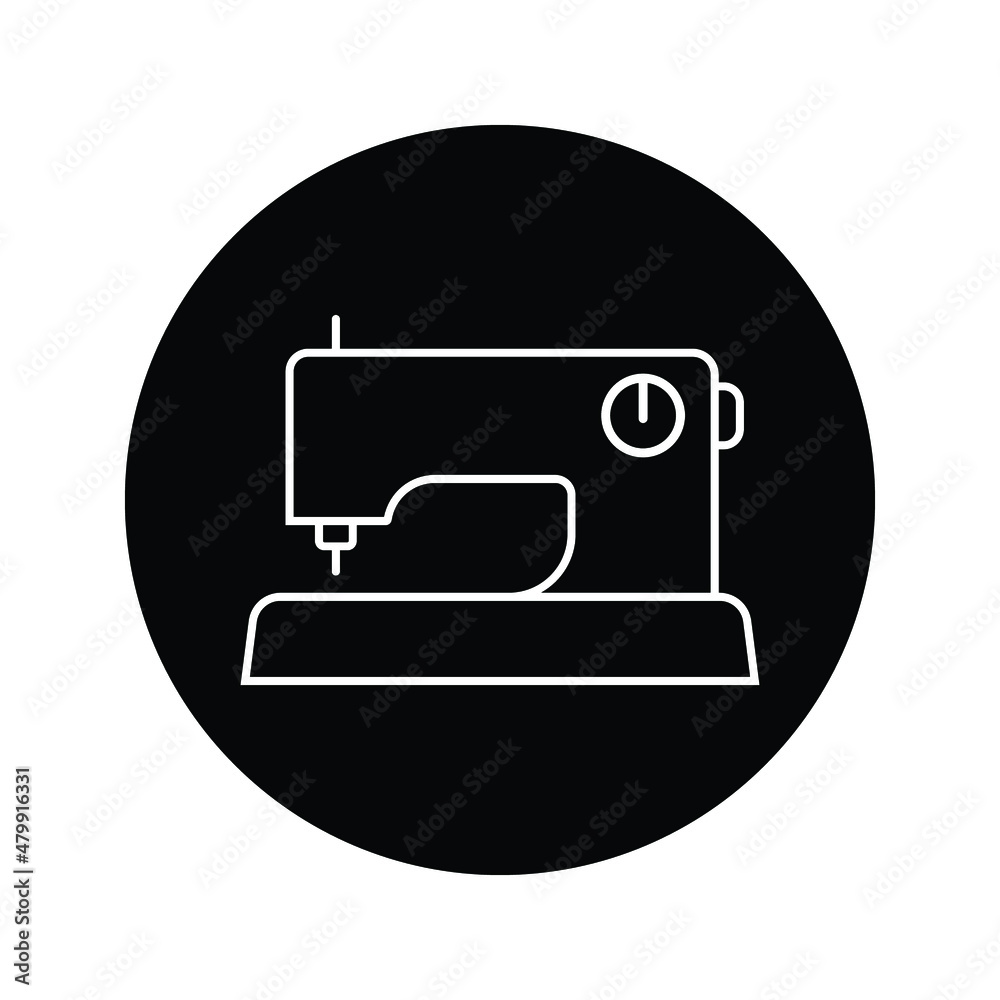 Electric sewing machine icon.style sign for mobile concept and web design. Sewing machine vector icon. Symbol, logo illustration. Vector graphics on white background Electric sewing machine icon.style sign for mobile concept and web design. Sewing machine vector icon. Symbol, logo illustration. Vector graphics on white background