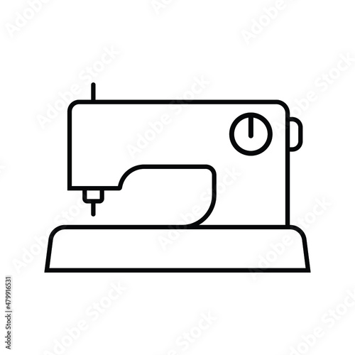 Electric sewing machine icon.style sign for mobile concept and web design. Sewing machine vector icon. Symbol, logo illustration. Vector graphics on white background © Misliafitri