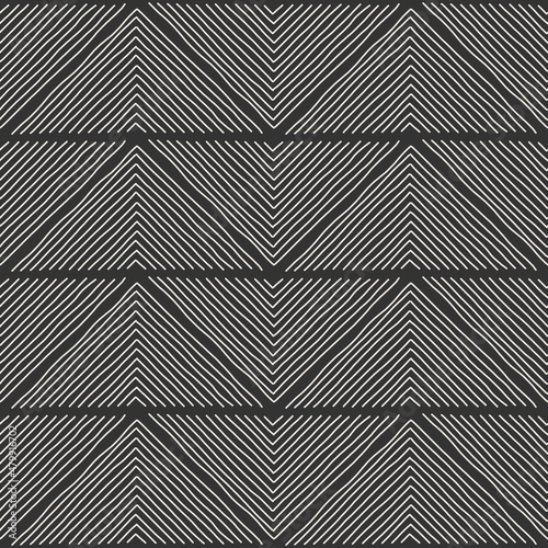 Trendy minimalist seamless pattern with abstract creative hand drawn composition