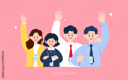 Illustration of business people design
