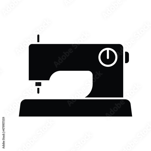 Electric sewing machine icon.style sign for mobile concept and web design. Sewing machine vector icon. Symbol, logo illustration. Vector graphics on white background