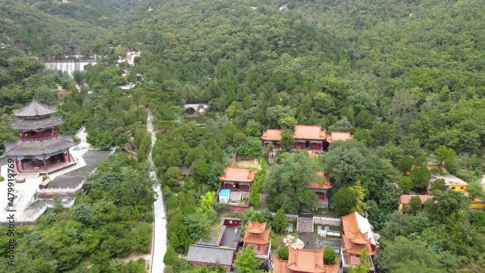 aerial photography chinese garden temple pagoda ancient architecture aerial photography chinese garden temple pagoda ancient architecture