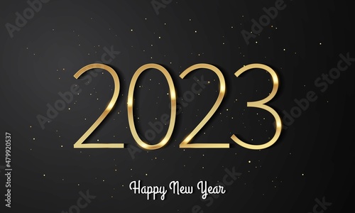 2023 Happy New Year Background Design.